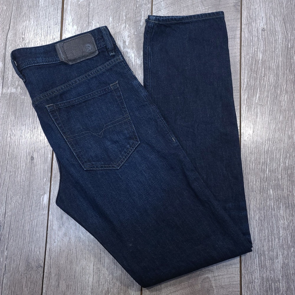 Diesel Buster Jeans Mens 31x34 Dark Wash Regular Slim Tapered Denim 0823K
